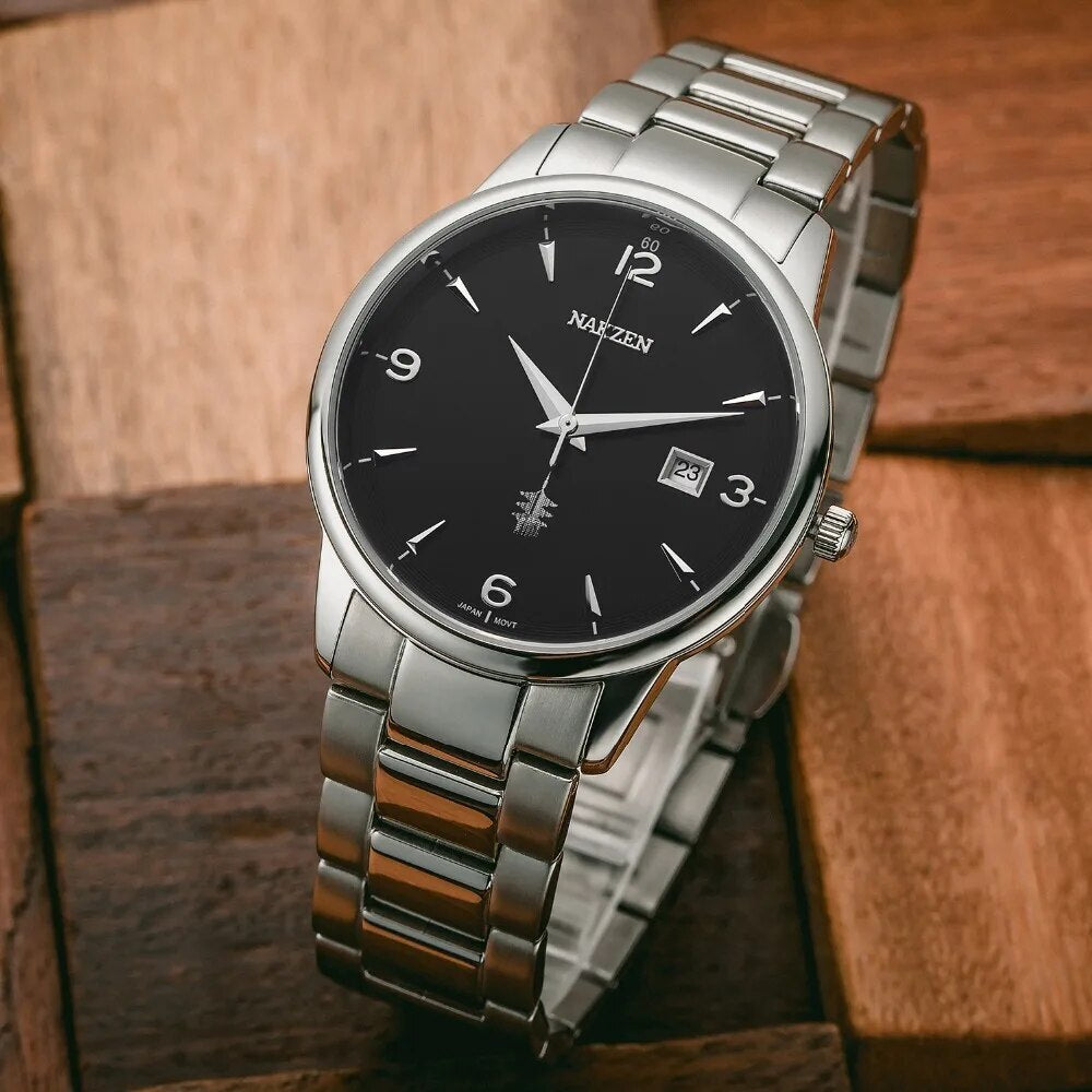 Nakzen Stainless Steel Sports Quartz Watch | Aurelis Time