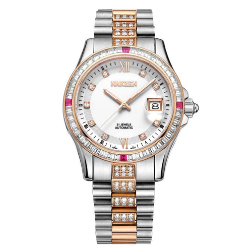 Nakzen Automatic Diamond Bracelet Watch | Aurelis Time