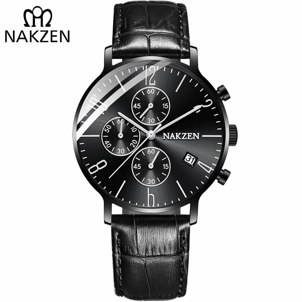Nakzen Full Steel Chronograph Sports Watch | Aurelis Time