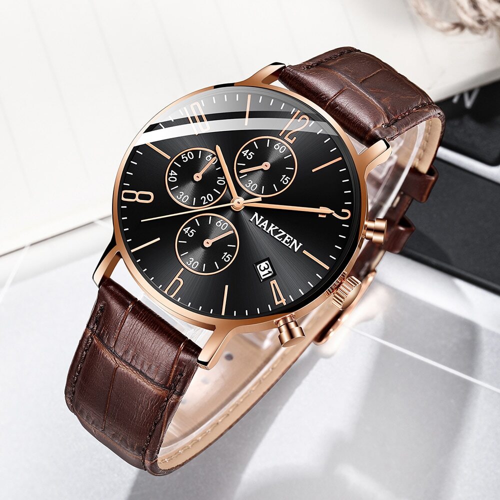 Nakzen Full Steel Chronograph Sports Watch | Aurelis Time