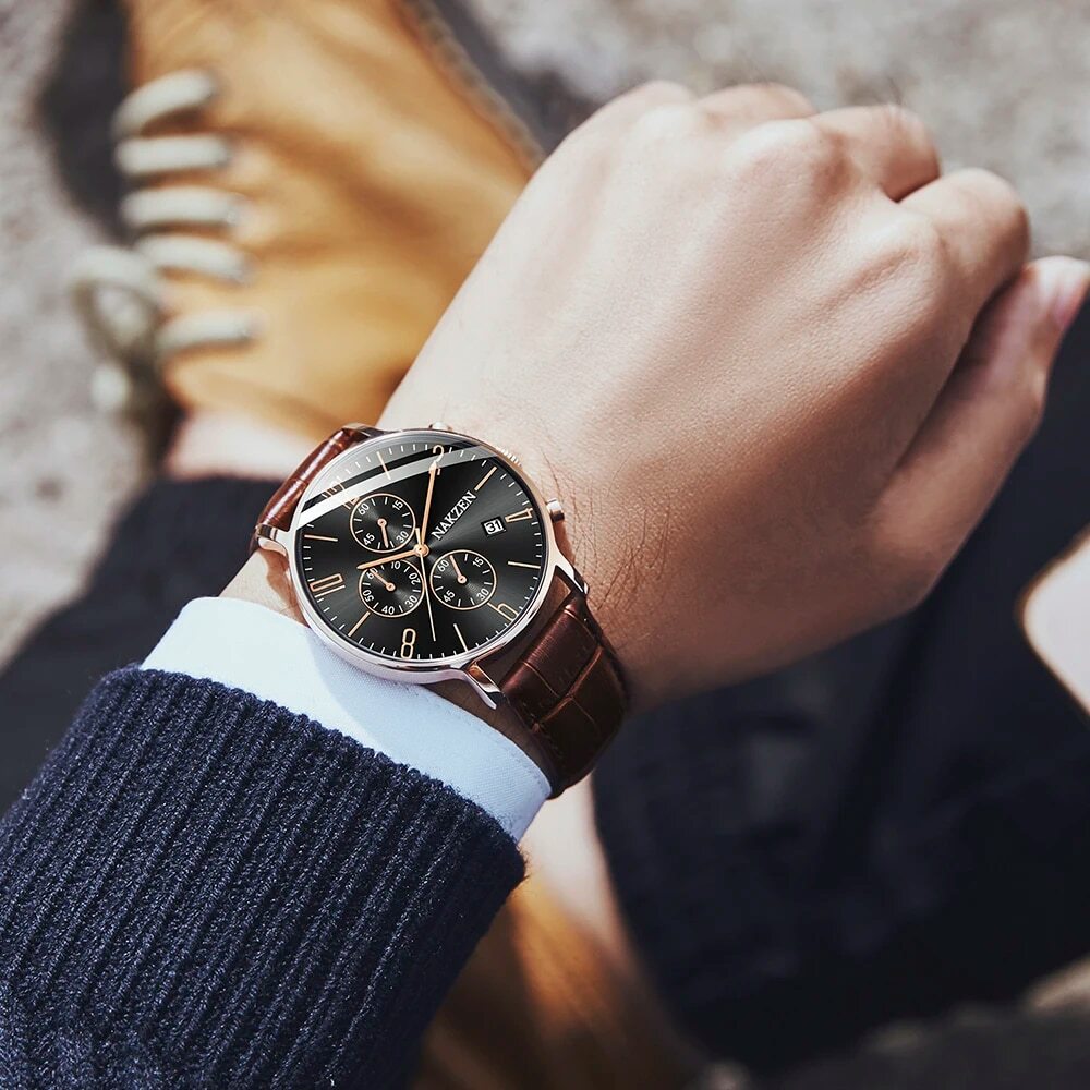 Nakzen Full Steel Chronograph Sports Watch | Aurelis Time