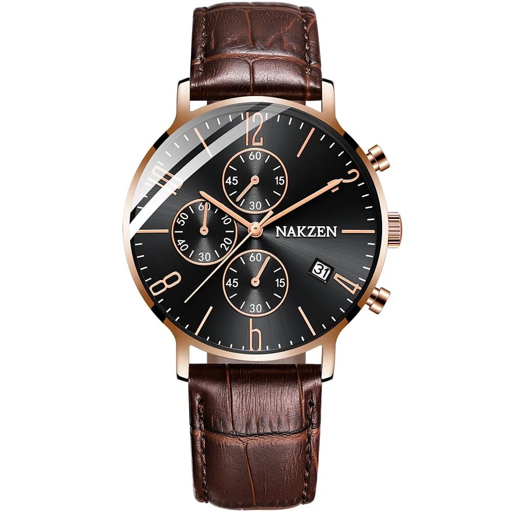 Nakzen Full Steel Chronograph Sports Watch | Aurelis Time