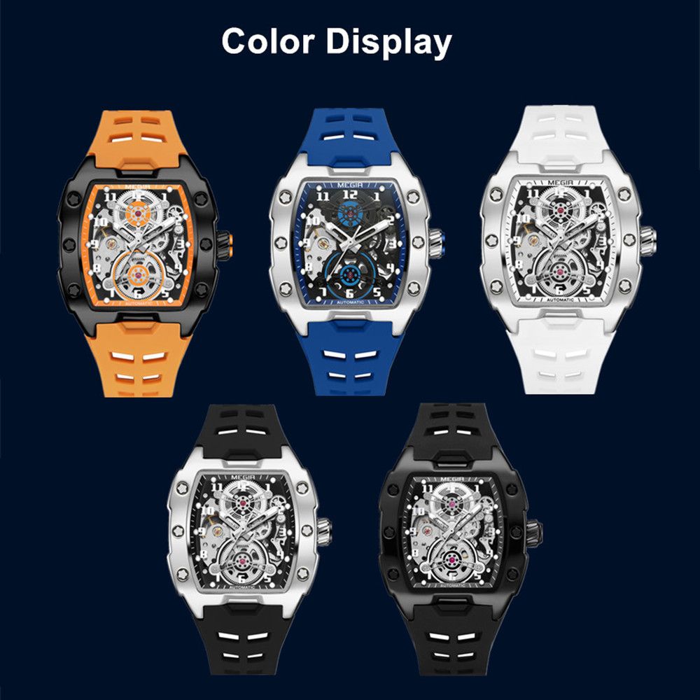 Megir Skeleton Dial Automatic Mechanical Watch | Aurelis Time