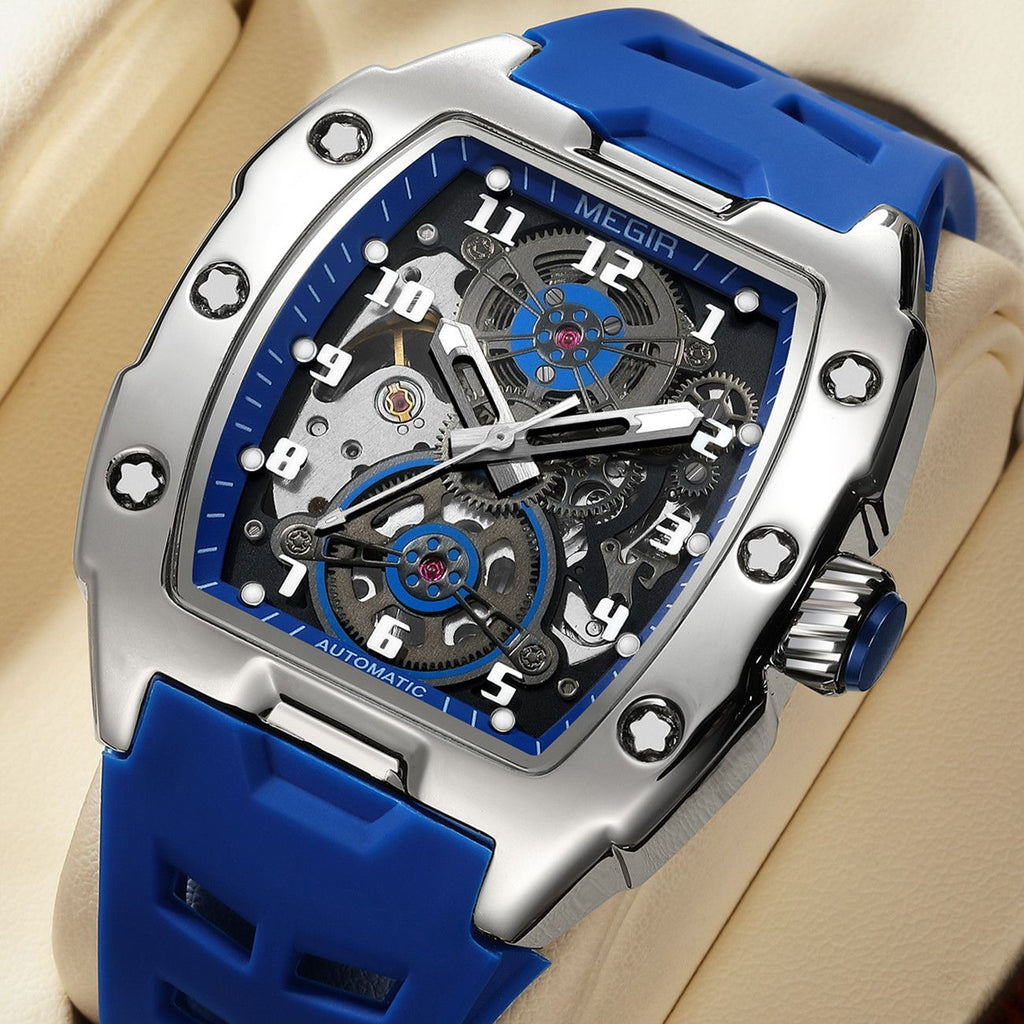 Megir Skeleton Dial Automatic Mechanical Watch | Aurelis Time