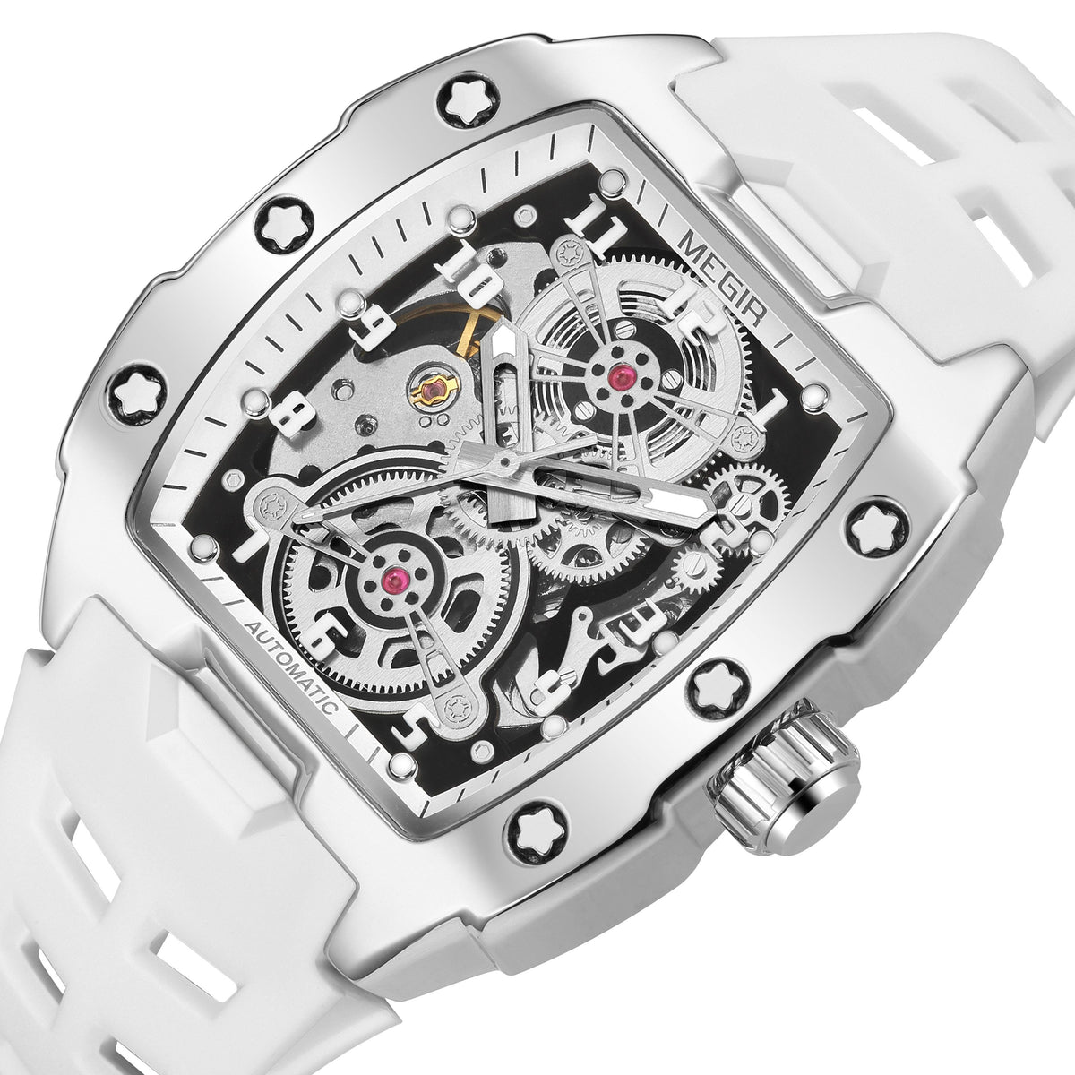 Megir Skeleton Dial Automatic Mechanical Watch | Aurelis Time